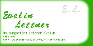 evelin lettner business card